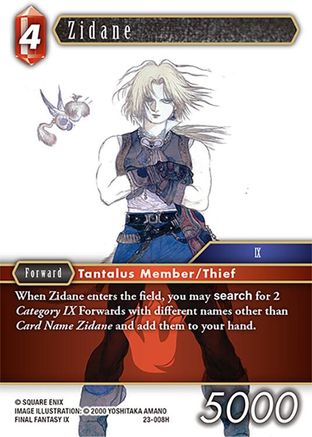 Zidane (23-008H) - Rare - Hidden Trials