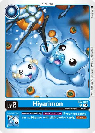 Hiyarimon (EX7-002)  Common - Digimon LIBERATOR
