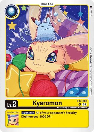 Kyaromon (EX7-003)  Uncommon - Digimon LIBERATOR