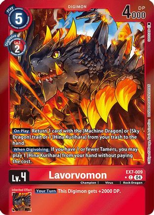 Lavorvomon (Foil) (EX7-009) Foil Common - Digimon LIBERATOR