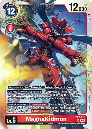 MagnaKidmon (EX7-013) Foil Super Rare - Digimon LIBERATOR