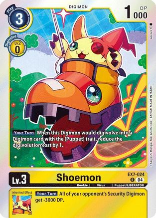 Shoemon (EX7-024) Foil Rare - Digimon LIBERATOR