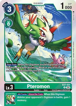 Pteromon (EX7-031) Foil Rare - Digimon LIBERATOR