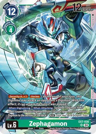 Zephagamon (EX7-036) Foil Super Rare - Digimon LIBERATOR