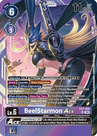 BeelStarmon ACE (EX7-059) Foil Super Rare - Digimon LIBERATOR