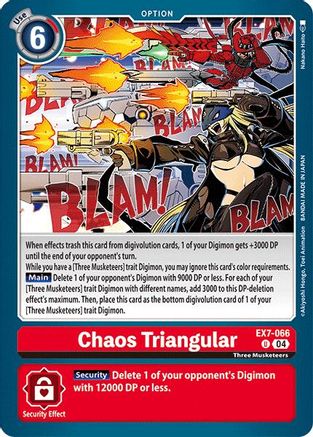 Chaos Triangular (EX7-066)  Uncommon - Digimon LIBERATOR