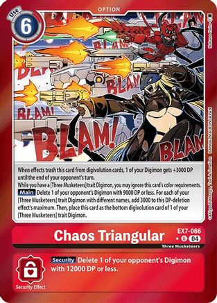 Chaos Triangular (Foil) (EX7-066) Foil Uncommon - Digimon LIBERATOR