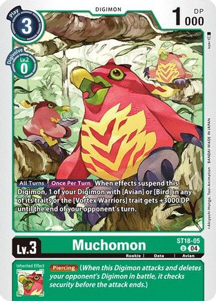 Muchomon (ST18-05)  Uncommon - Starter Deck 18: Guardian Vortex