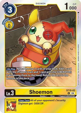 Shoemon (ST19-03) Foil Rare - Starter Deck 19: Fable Waltz