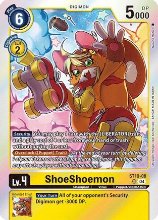 ShoeShoemon (ST19-08) Foil Super Rare - Starter Deck 19: Fable Waltz