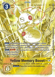 Yellow Memory Boost! (Starter Deck 19 Exclusive) (P-037)  Super Rare - Digimon Promotion Cards