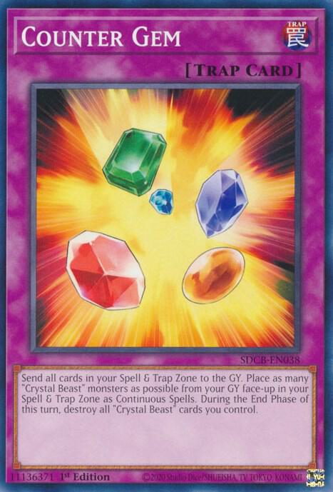 Counter Gem SDCB-EN038 (Structure Deck: Legend of the Crystal Beasts)  - 1st Edition