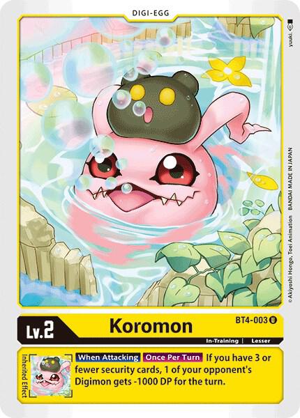 Koromon BT4-003 U (Great Legend) 