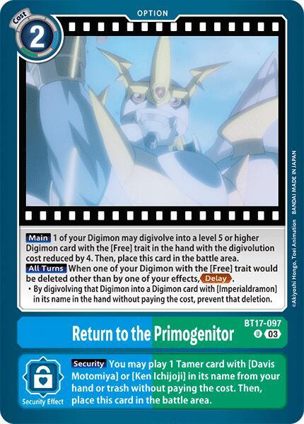 Return to the Primogenitor BT17-097 U (Secret Crisis) 