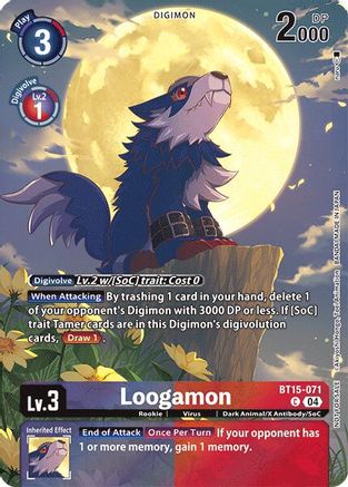 Loogamon (Legend Pack 2024) (BT15-071) Foil Promo - Exceed Apocalypse