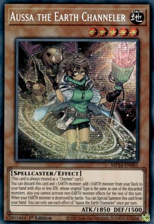 Aussa the Earth Channeler (MP24-EN061) - Prismatic Secret Rare - 25th Anniversary Tin: Dueling Mirrors