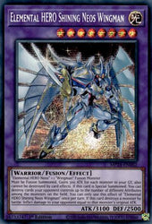 Elemental HERO Shining Neos Wingman (MP24-EN062) - Prismatic Secret Rare - 25th Anniversary Tin: Dueling Mirrors