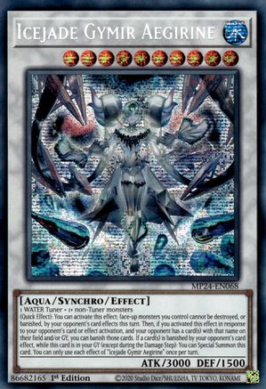 Icejade Gymir Aegirine (MP24-EN068) - Prismatic Secret Rare - 1st Edition - 25th Anniversary Tin: Dueling Mirrors