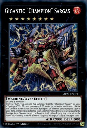 Gigantic "Champion" Sargas (MP24-EN071) - Prismatic Secret Rare - 1st Edition - 25th Anniversary Tin: Dueling Mirrors