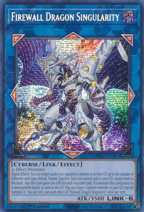Firewall Dragon Singularity (MP24-EN087) - Prismatic Secret Rare - 25th Anniversary Tin: Dueling Mirrors
