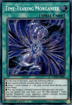 Time-Tearing Morganite (MP24-EN088) - Prismatic Secret Rare - 1st Edition - 25th Anniversary Tin: Dueling Mirrors