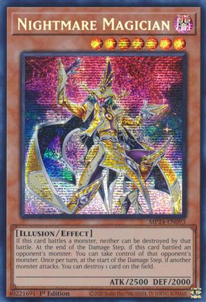 Nightmare Magician (MP24-EN093) - Prismatic Secret Rare - 1st Edition - 25th Anniversary Tin: Dueling Mirrors