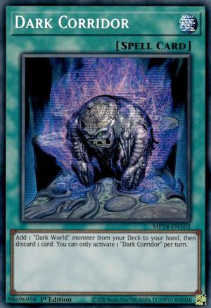 Dark Corridor (MP24-EN103) - Prismatic Secret Rare - 1st Edition - 25th Anniversary Tin: Dueling Mirrors