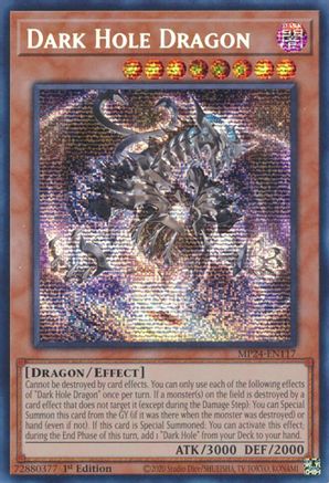 Dark Hole Dragon (MP24-EN117) - Prismatic Secret Rare - 1st Edition - 25th Anniversary Tin: Dueling Mirrors