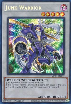 Junk Warrior (MP24-EN131) - Prismatic Secret Rare - 1st Edition - 25th Anniversary Tin: Dueling Mirrors