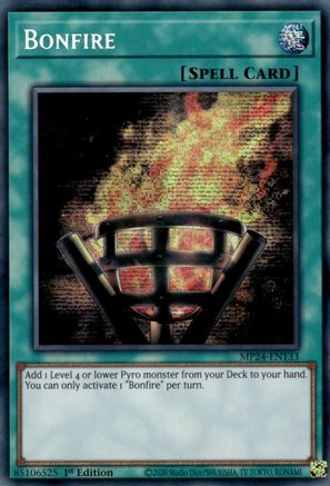 Bonfire (MP24-EN133) - Prismatic Secret Rare - 25th Anniversary Tin: Dueling Mirrors