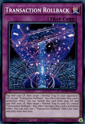 Transaction Rollback (MP24-EN134) - Prismatic Secret Rare - 1st Edition - 25th Anniversary Tin: Dueling Mirrors
