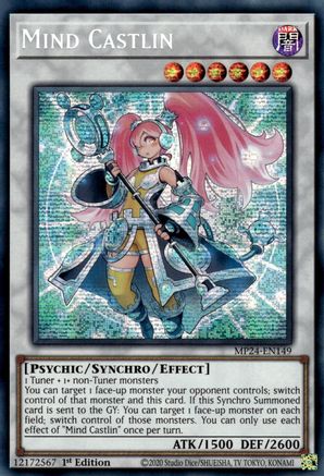 Mind Castlin (MP24-EN149) - Prismatic Secret Rare - 1st Edition - 25th Anniversary Tin: Dueling Mirrors