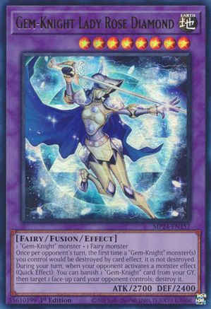 Gem-Knight Lady Rose Diamond (MP24-EN157) - Ultra Rare - 25th Anniversary Tin: Dueling Mirrors