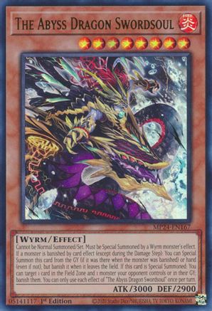 The Abyss Dragon Swordsoul (MP24-EN167) - Ultra Rare - 1st Edition - 25th Anniversary Tin: Dueling Mirrors