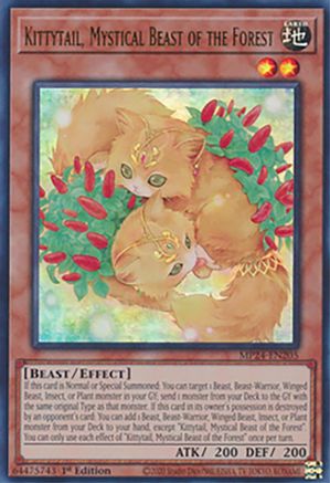 Kittytail, Mystical Beast of the Forest (MP24-EN205) - Ultra Rare - 1st Edition - 25th Anniversary Tin: Dueling Mirrors