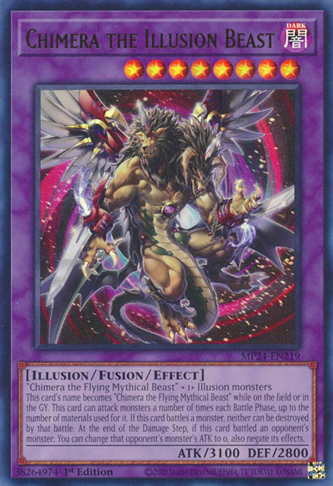 Chimera the Illusion Beast (MP24-EN219) - Ultra Rare - 1st Edition - 25th Anniversary Tin: Dueling Mirrors