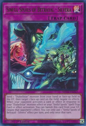 Sinful Spoils of Betrayal - Silvera (MP24-EN242) - Ultra Rare - 1st Edition - 25th Anniversary Tin: Dueling Mirrors
