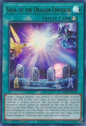 Saga of the Dragon Emperor (MP24-EN264) - Ultra Rare - 1st Edition - 25th Anniversary Tin: Dueling Mirrors