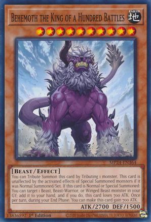 Behemoth the King of a Hundred Battles (MP24-EN364) - Common - 25th Anniversary Tin: Dueling Mirrors