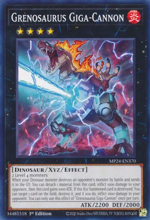 Grenosaurus Giga-Cannon (MP24-EN370) - Common - 1st Edition - 25th Anniversary Tin: Dueling Mirrors