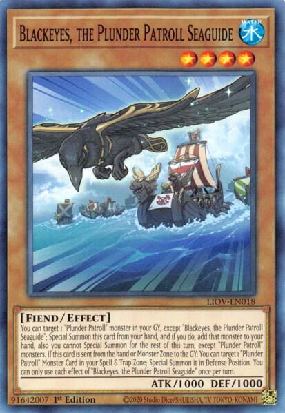 Blackeyes, the Plunder Patroll Seaguide LIOV-EN018 (Lightning Overdrive)  - 1st Edition