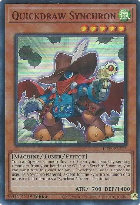 Quickdraw Synchron Red LDS3-EN117 (Legendary Duelists: Season 3)  - 1st Edition