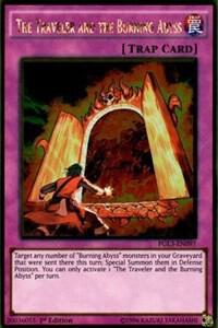 The Traveler and the Burning Abyss PGL3-EN097 (Premium Gold: Infinite Gold)  - 1st Edition