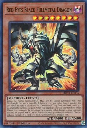 Red-Eyes Black Fullmetal Dragon (ROTA-EN005) - Ultra Rare - 1st Edition - Rage of the Abyss