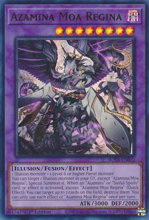Azamina Moa Regina (ROTA-EN033) - Ultra Rare - Rage of the Abyss