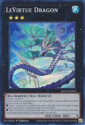 LeVirtue Dragon (ROTA-EN042) - Super Rare - 1st Edition - Rage of the Abyss