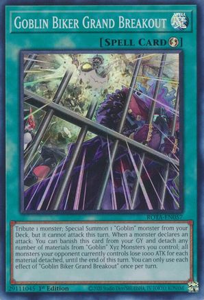 Goblin Biker Grand Breakout (ROTA-EN057) - Super Rare - Rage of the Abyss