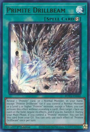 Primite Drillbeam (ROTA-EN060) - Ultra Rare - 1st Edition - Rage of the Abyss