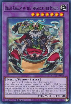 Heavy Cavalry of the Indestructible Insects (ROTA-EN082) - Common - 1st Edition - Rage of the Abyss