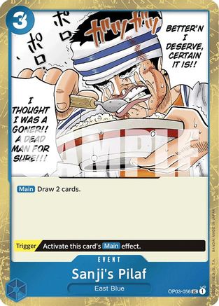 Sanji's Pilaf (Jolly Roger Foil) (OP03-056) - Foil Uncommon - Premium Booster -The Best-